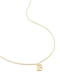 Monica Vinader B pendant charm necklace - Gold
