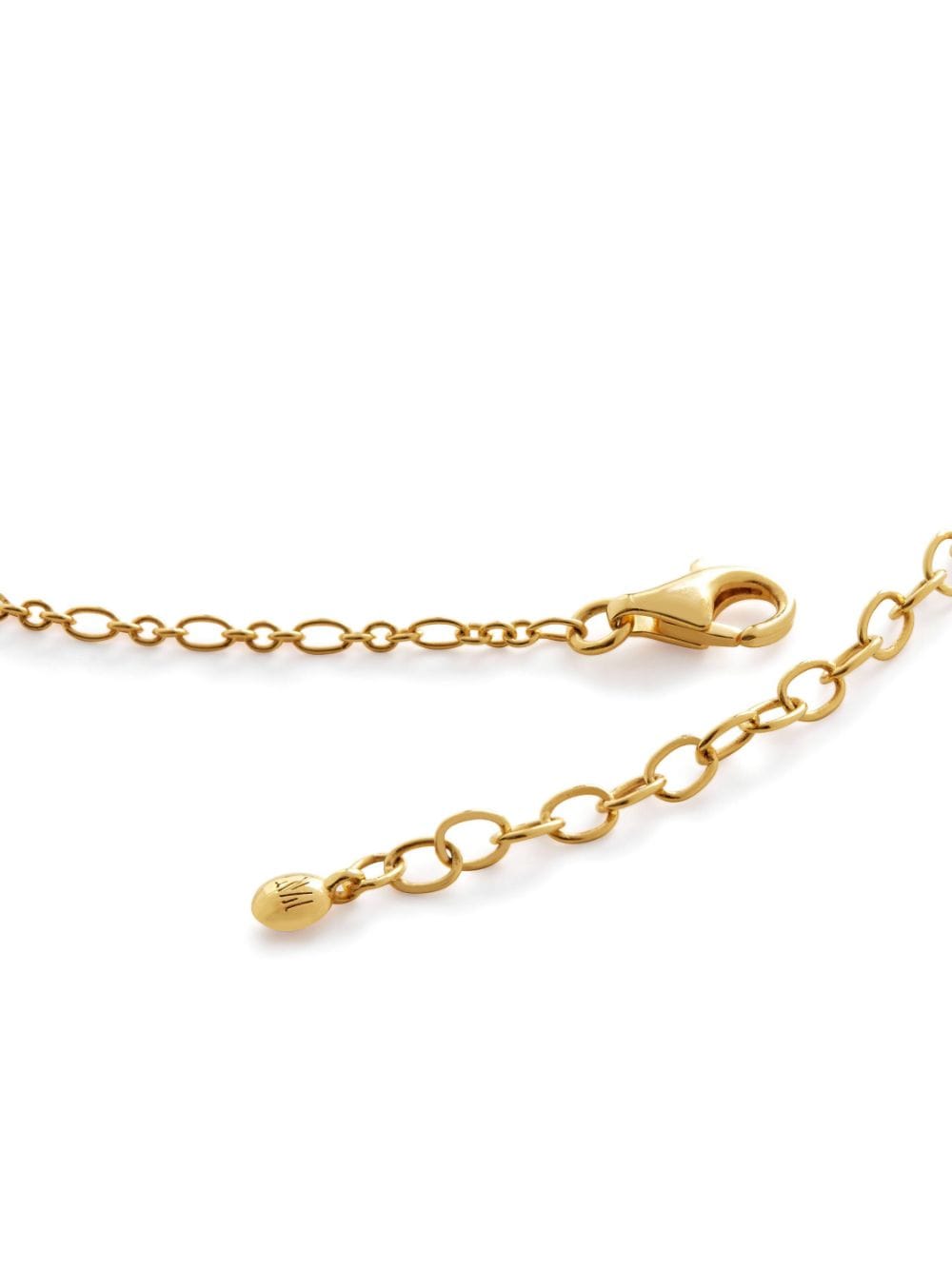 Shop Monica Vinader 18kt Gold Vermeil Woven Chain Necklace