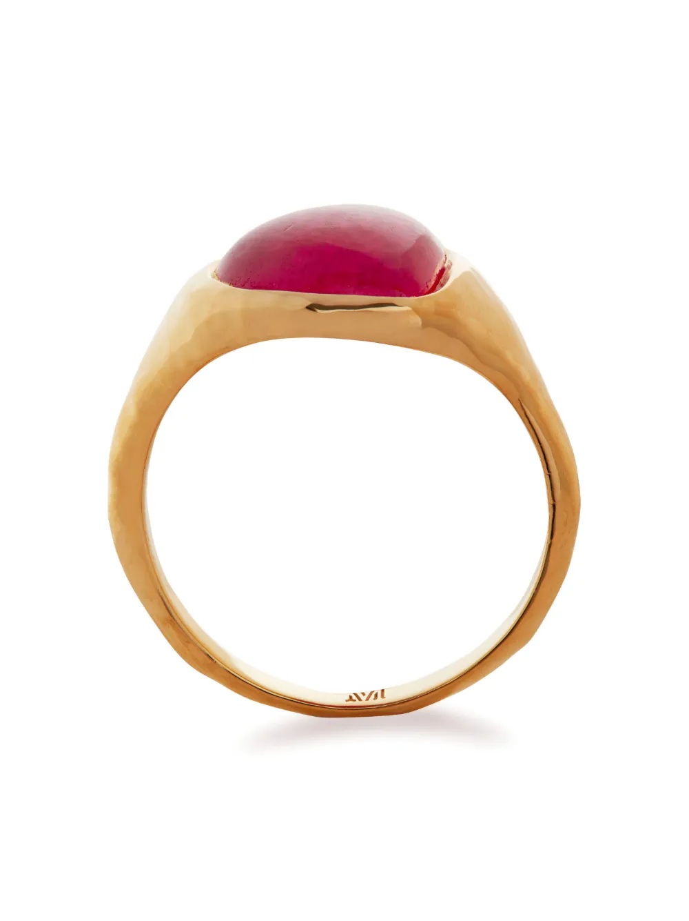 Shop Monica Vinader Rio Gold Vermeil-plated Quartz Ring