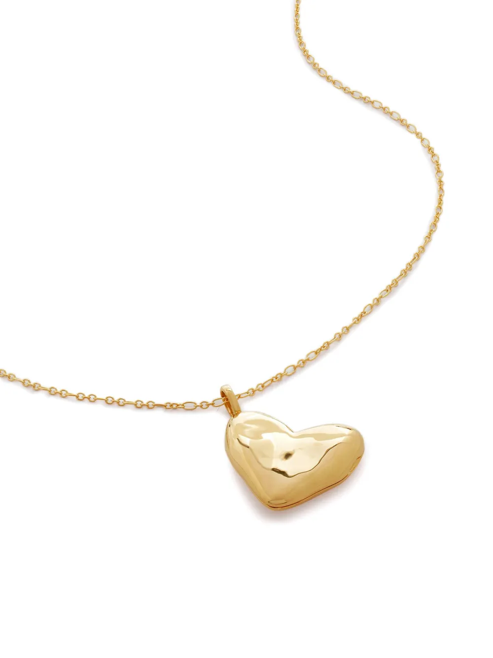 Monica Vinader Heart Locket Necklace In Gold
