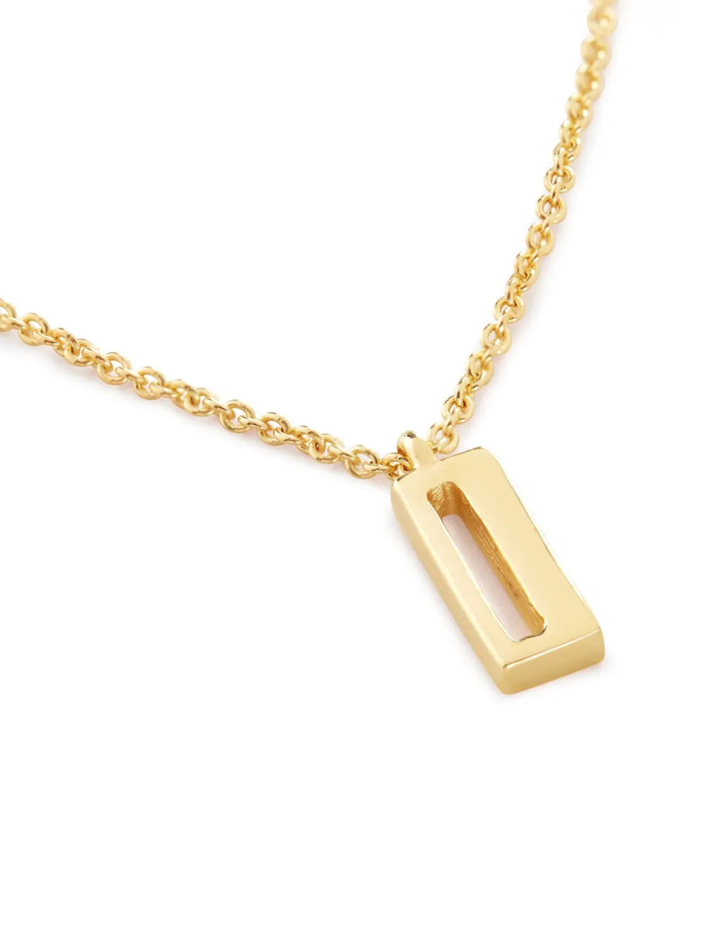 Monica Vinader Alphabet I Pendant Necklace In Gold