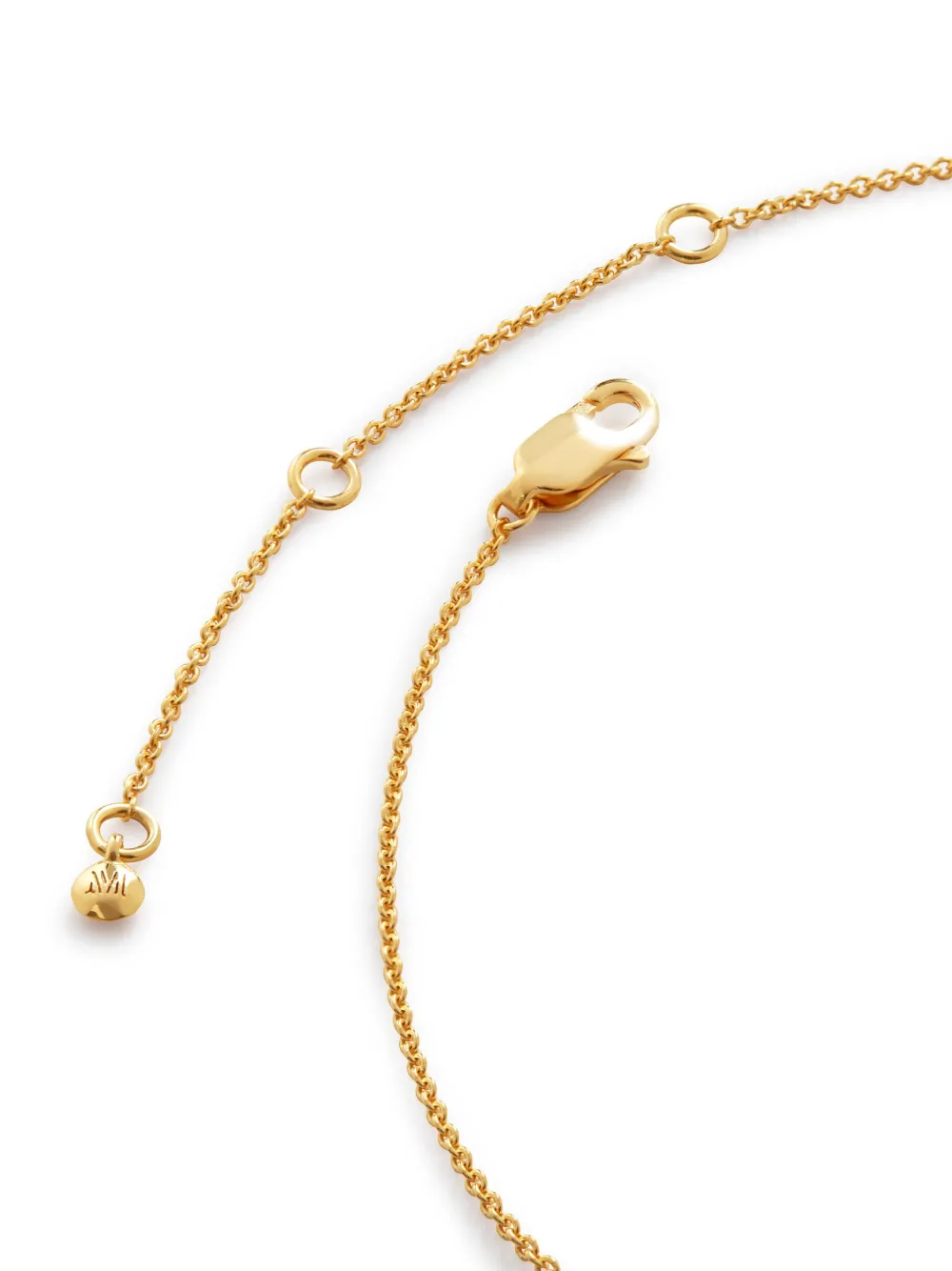 Monica Vinader Alphabet I Pendant Necklace In Gold
