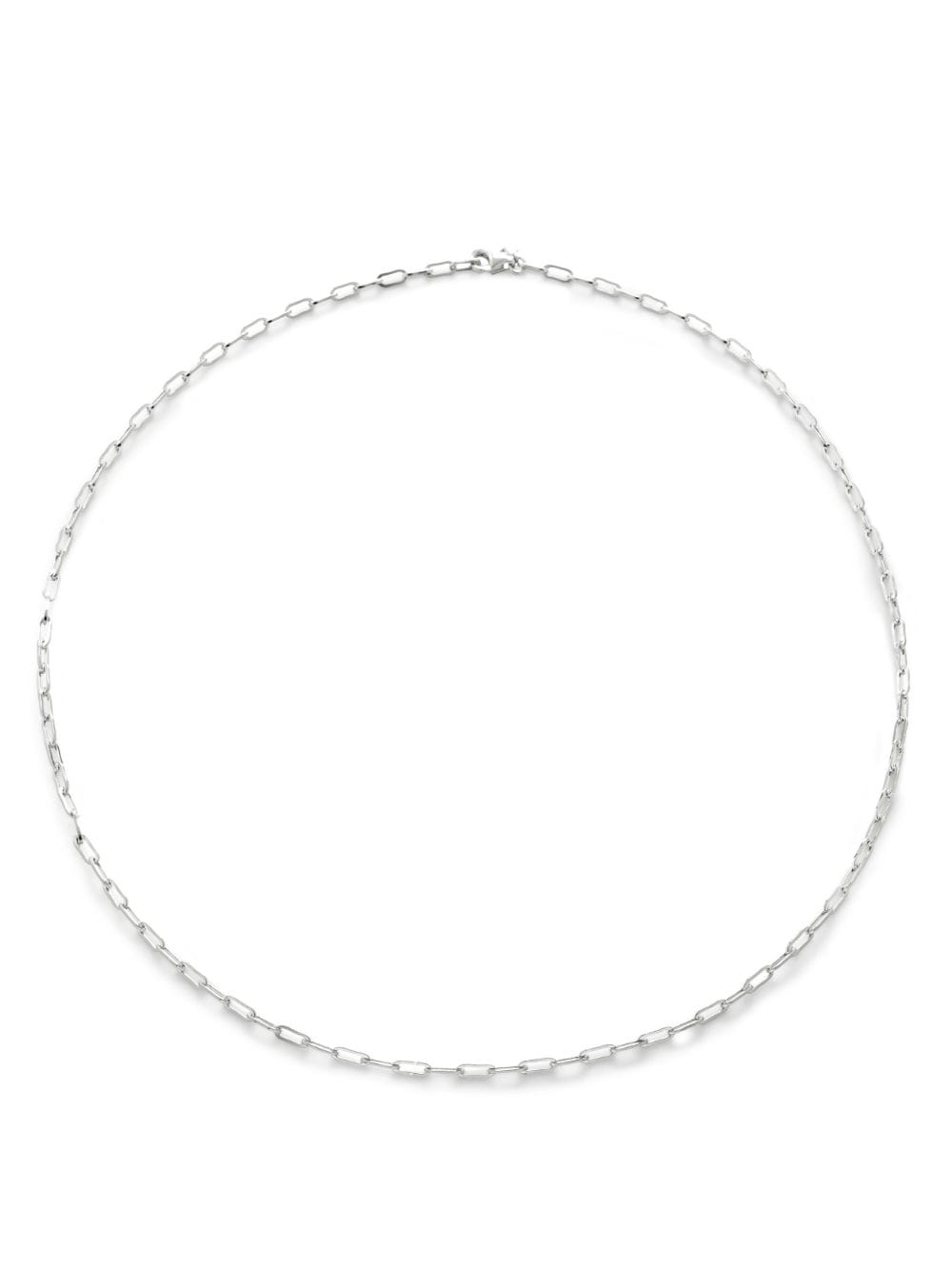 Shop Monica Vinader Mini Paperclip Choker Necklace In Silber