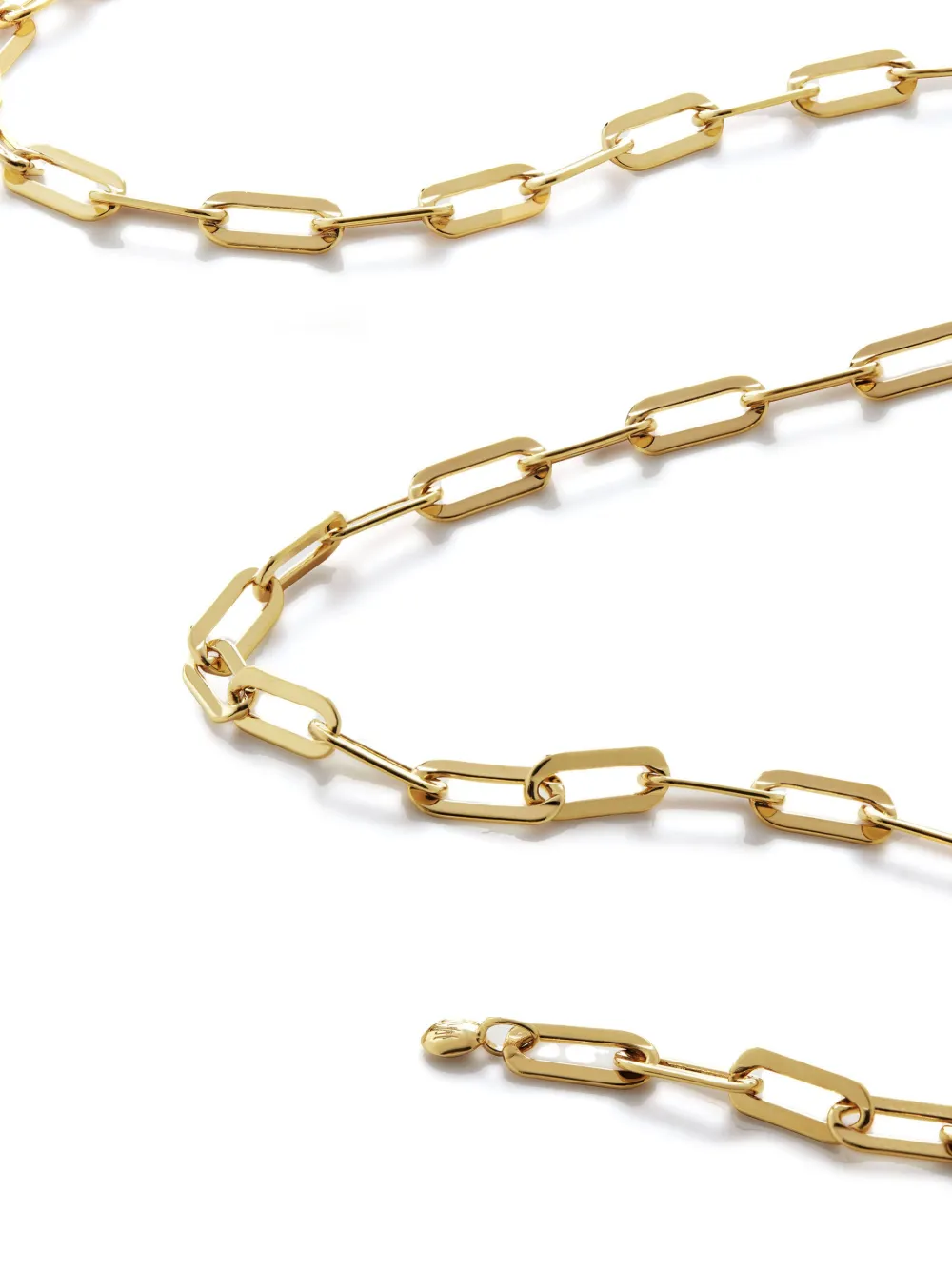 Monica Vinader Gp Paperclip Chain-link Necklace In Gold