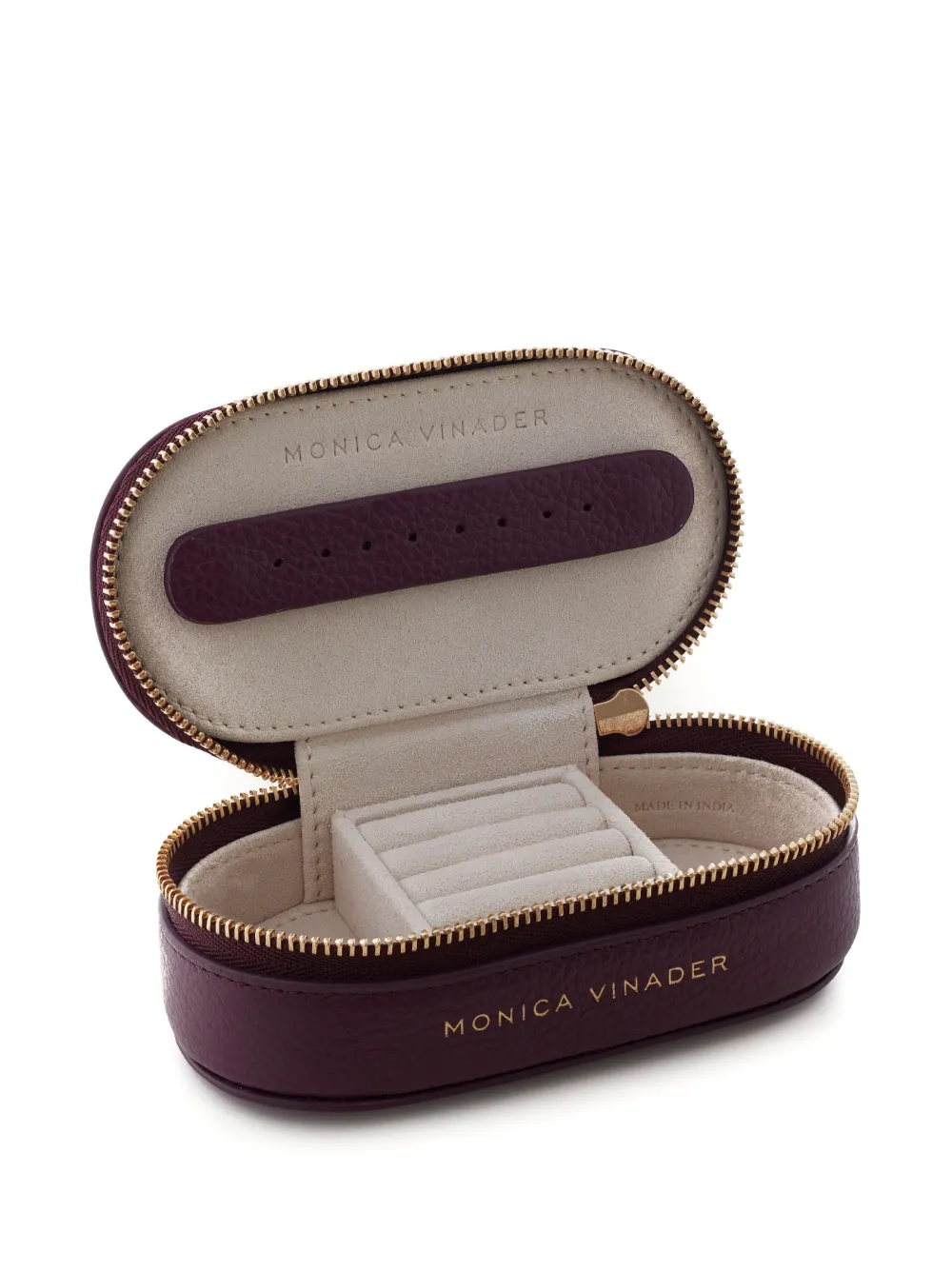 Organizer Per Gioielli Con Gancio Da Armadio - 56 Tasche Trasparenti Con Cerniera - Porta Collane, Orecchini, Bracciali E Anelli - Viola, 43x33 Cm