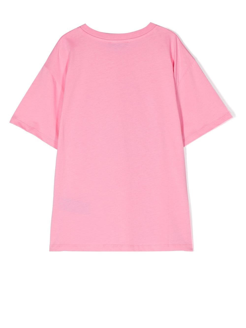 Shop Balmain Logo-print Short-sleeved T-shirt In Pink