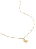 Monica Vinader alphabet W-pendant necklace - Gold