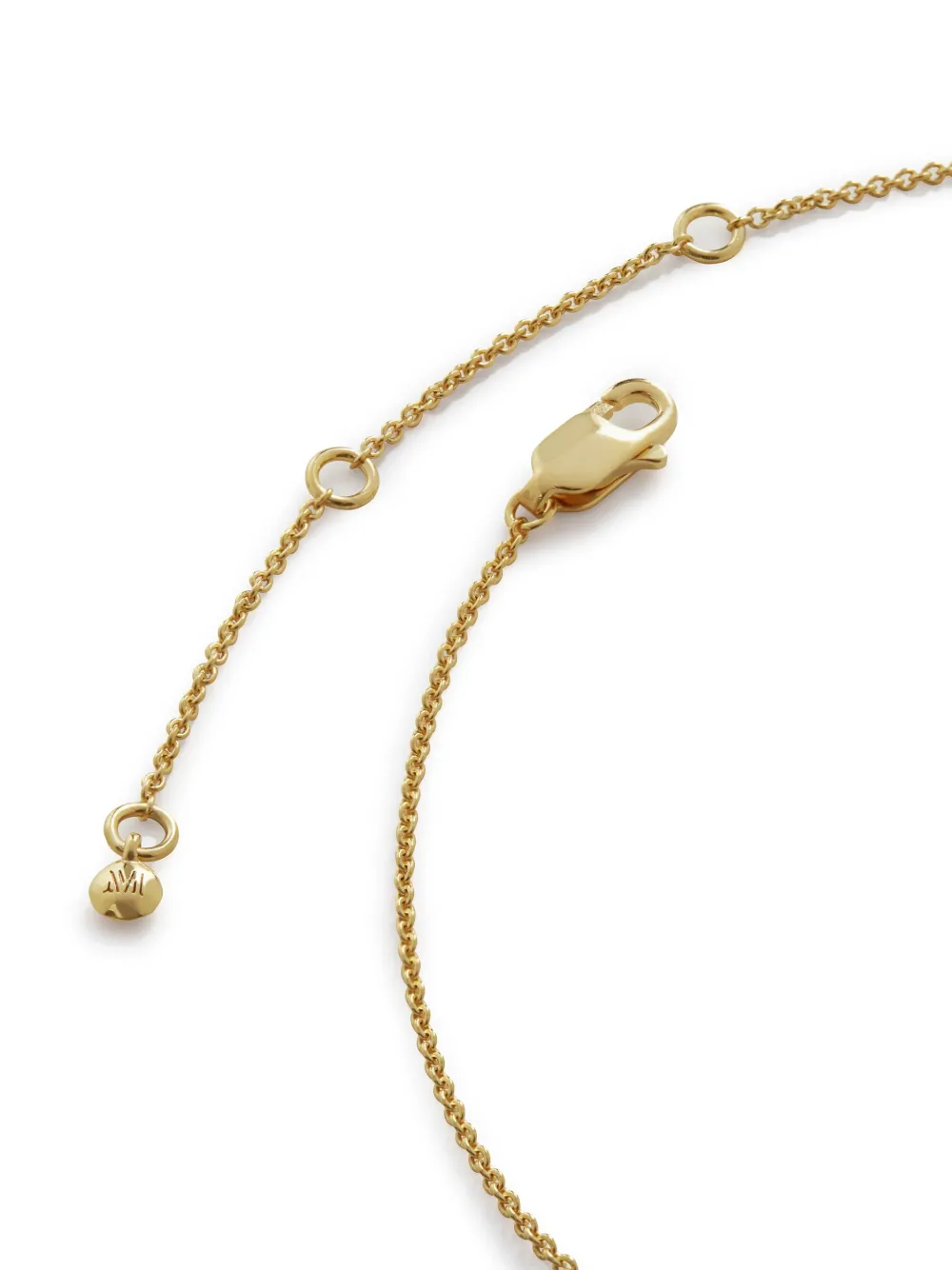 Monica Vinader Alphabet Q Pendant Necklace In Gold