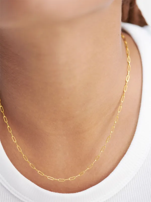 MONICA VINADER mini paperclip ネックレス Monica Vinader Mini Paperclip チェーン ネックレス 14K