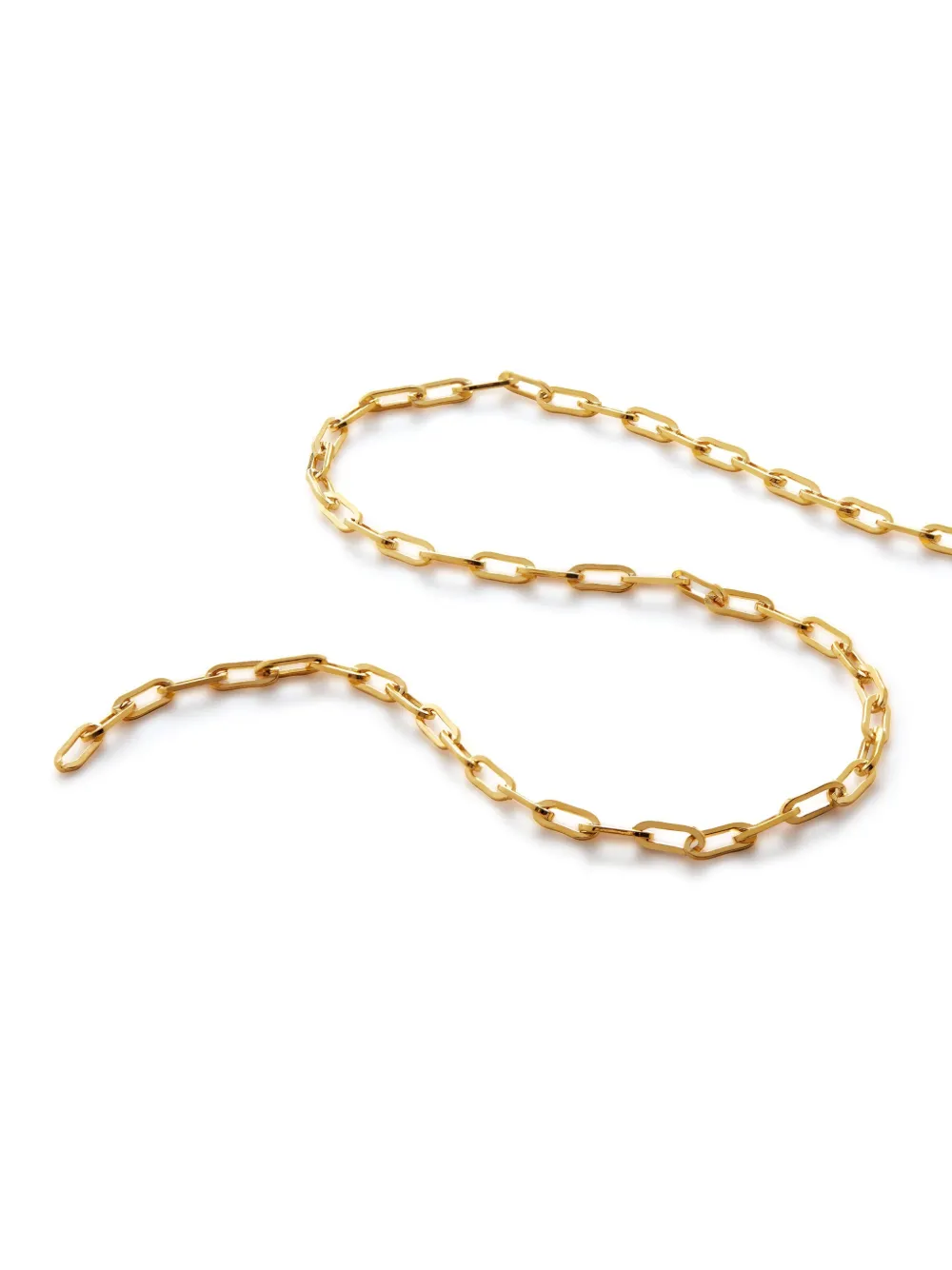 Monica Vinader Mini Paperclip Choker In Gold