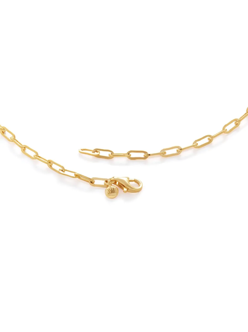 Monica Vinader Mini Paperclip Choker In Gold