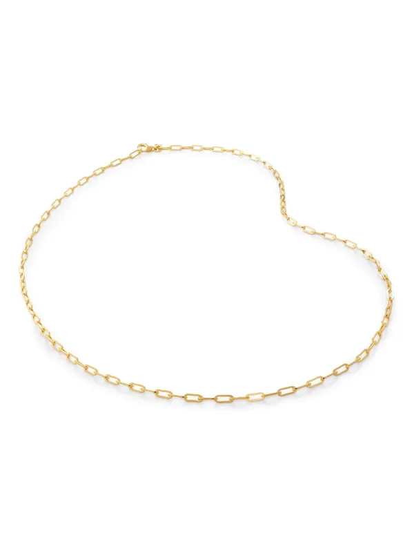 Monica Vinader Mini Paperclip チェーンネックレス | ゴールド