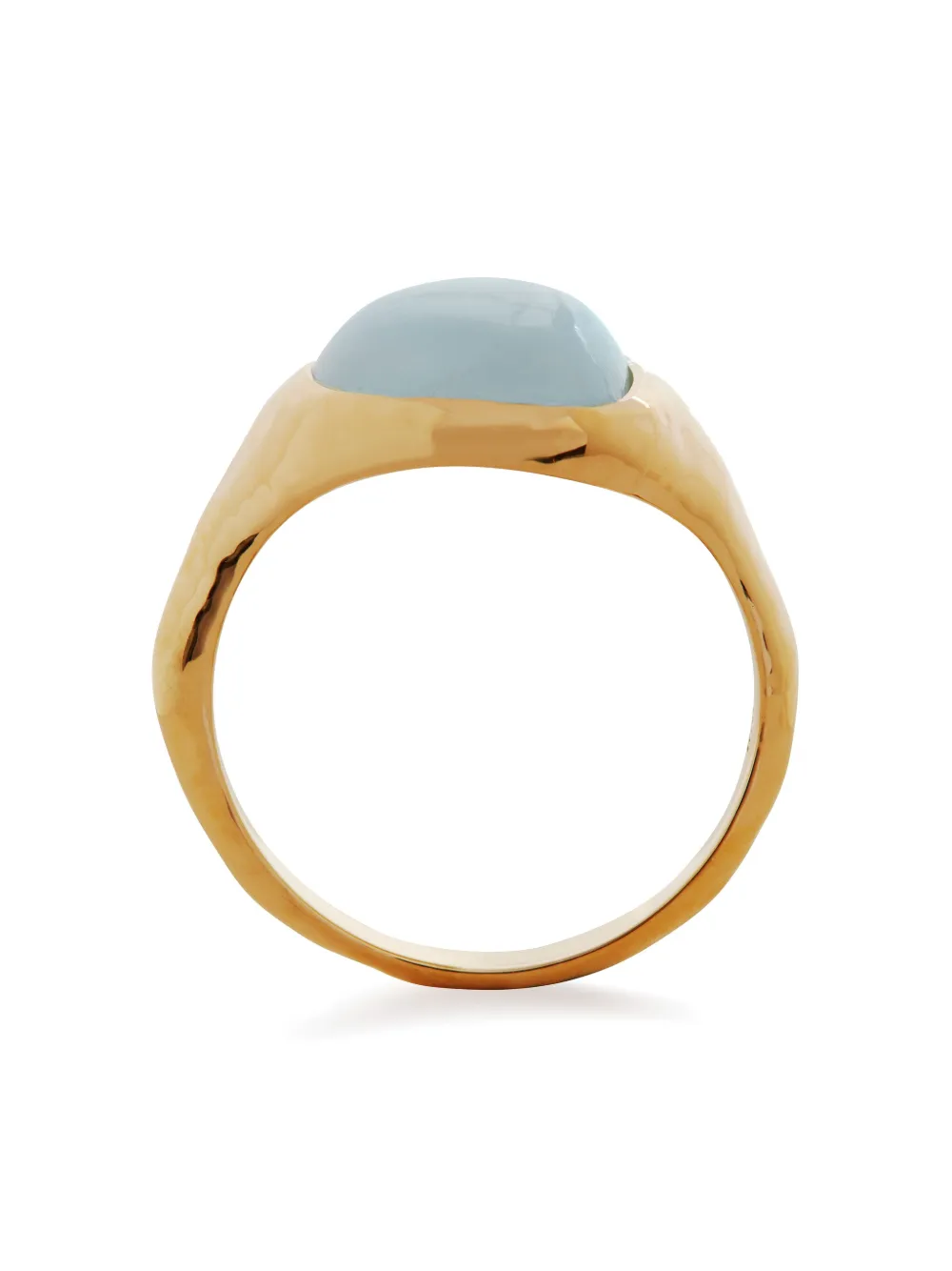 Monica Vinader Rio Stone Signet Ring In Gold