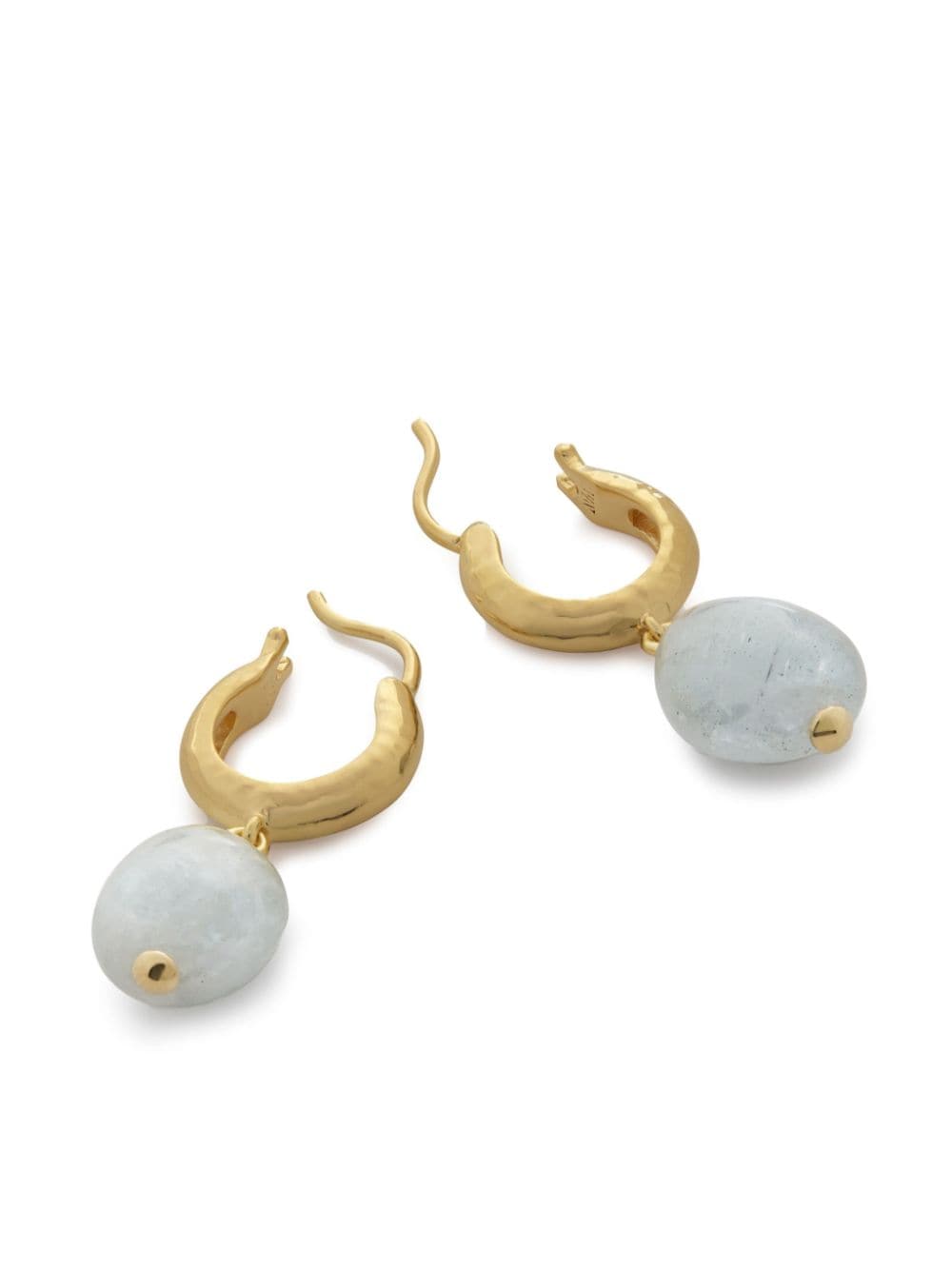 Shop Monica Vinader Dangle-design Earrings In Gold