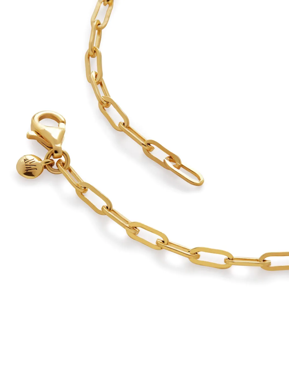 Monica Vinader Paperclip Chain Bracelet In Gold