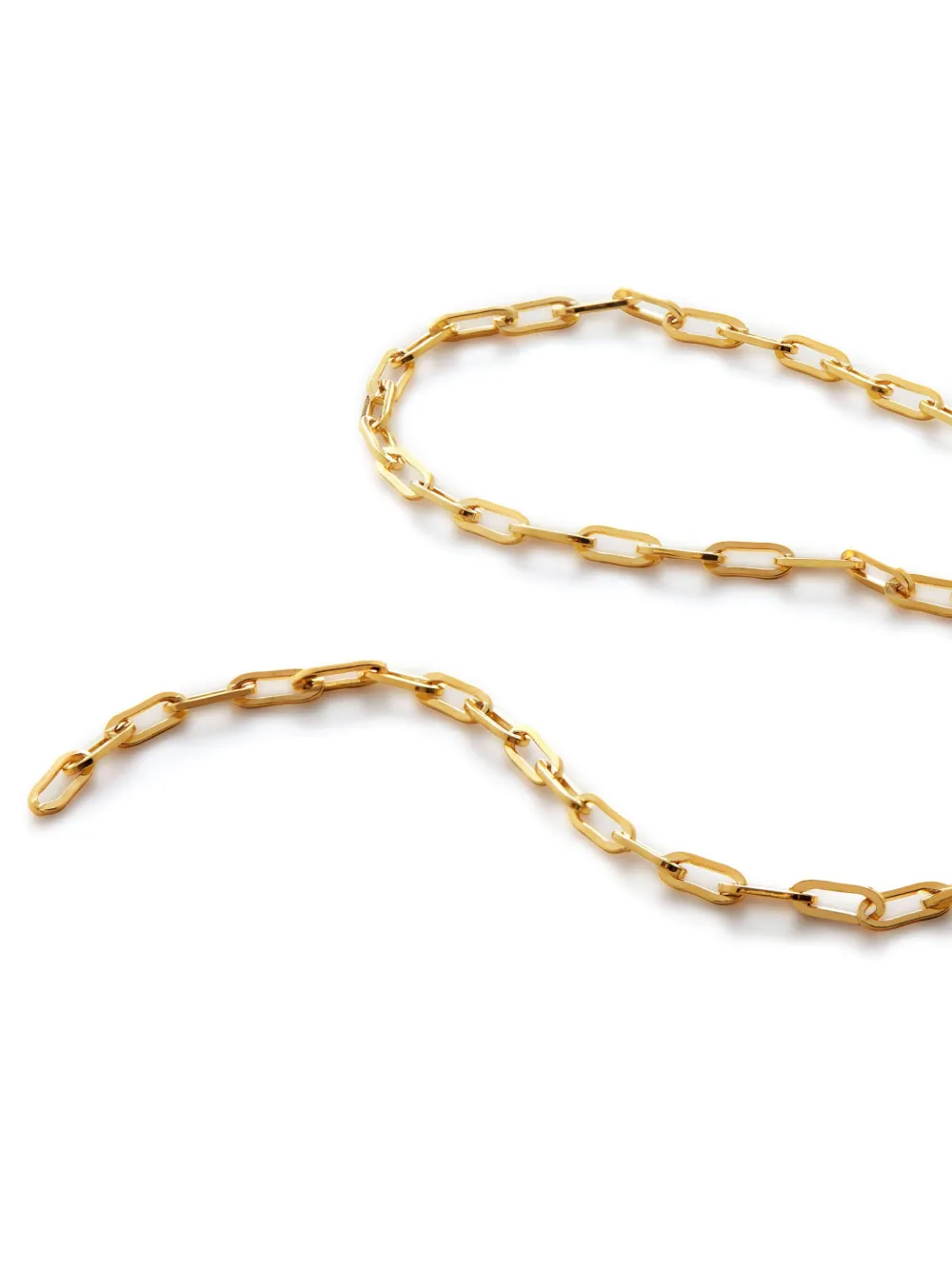 Monica Vinader Paperclip Chain Bracelet In Gold