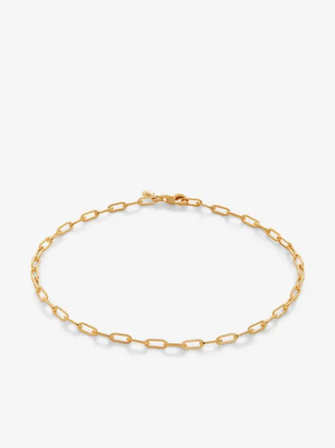 Monica Vinader pulsera de cadena con clip