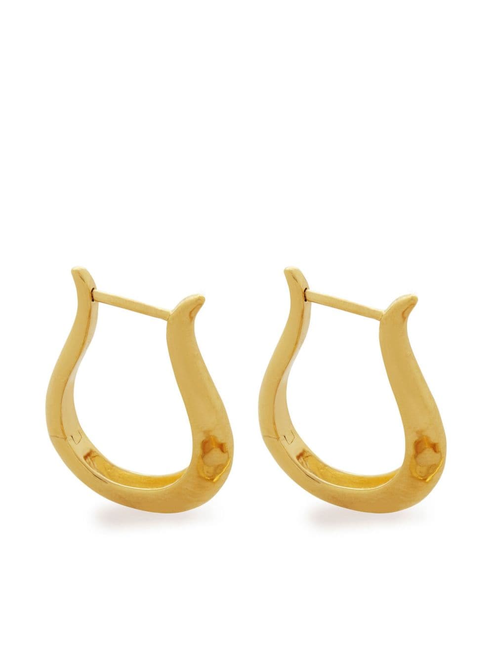 Monica Vinader 18kt Gold Vermeil Deia Lyre Hoop Earrings