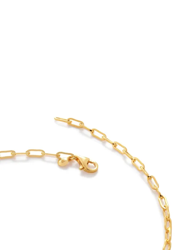 Monica Vinader Mini Paperclip Choker Necklace | Gold | FARFETCH