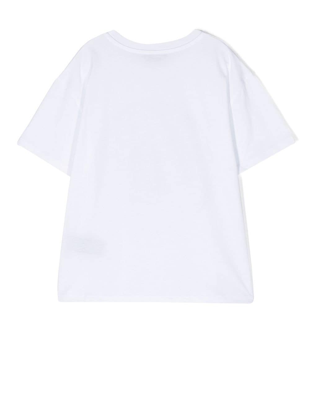 Balmain Kids logo-print short-sleeved T-shirt - Wit
