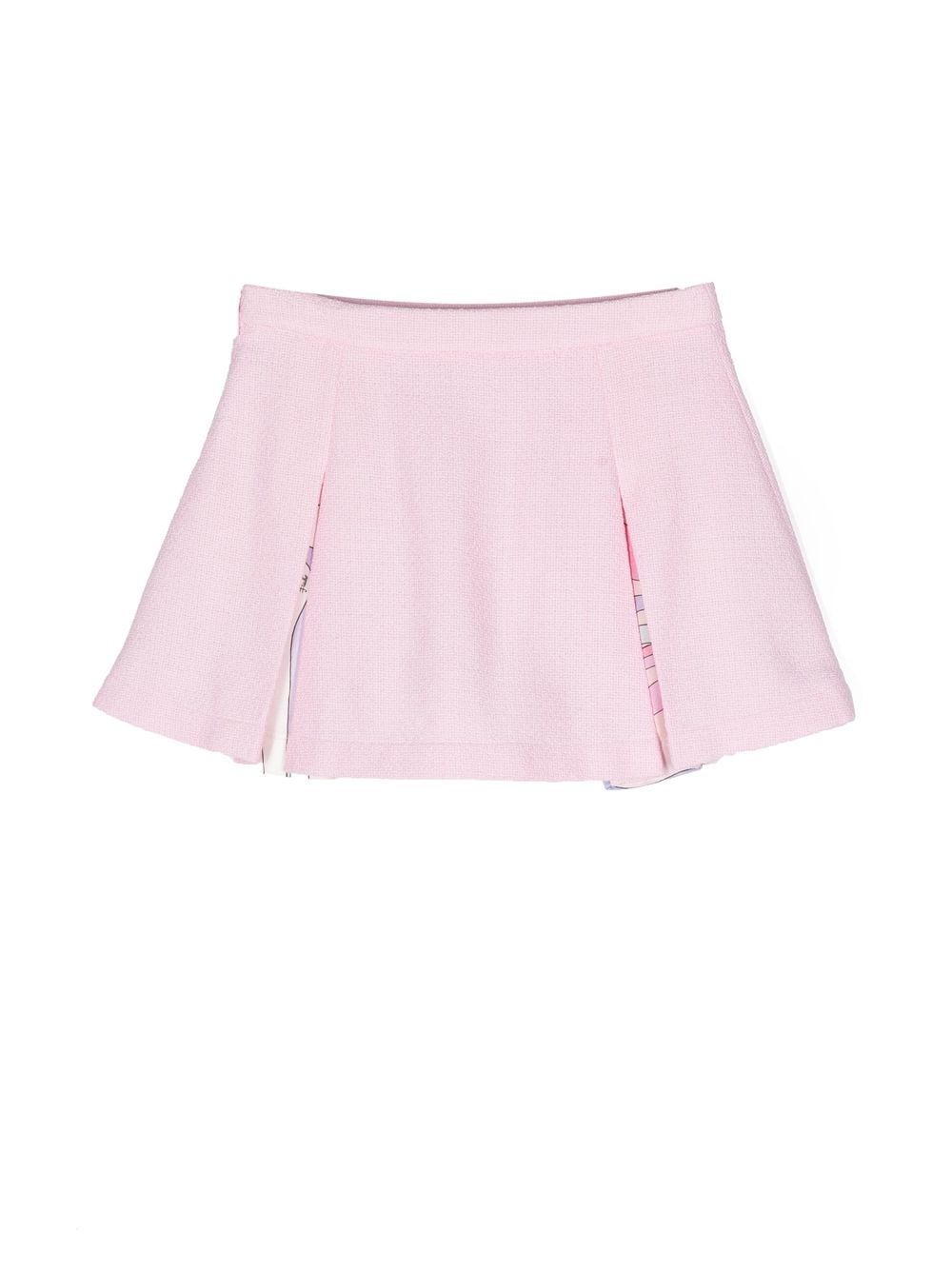 PUCCI Junior pleated mini skirt - Roze