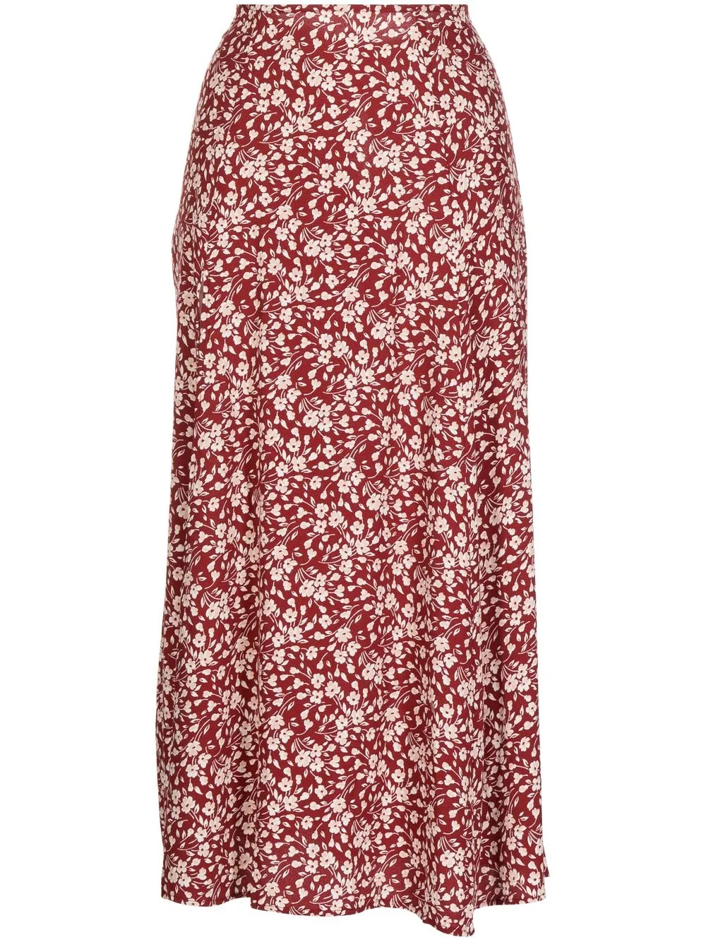 

Reformation Zoe floral-print midi dress - Red