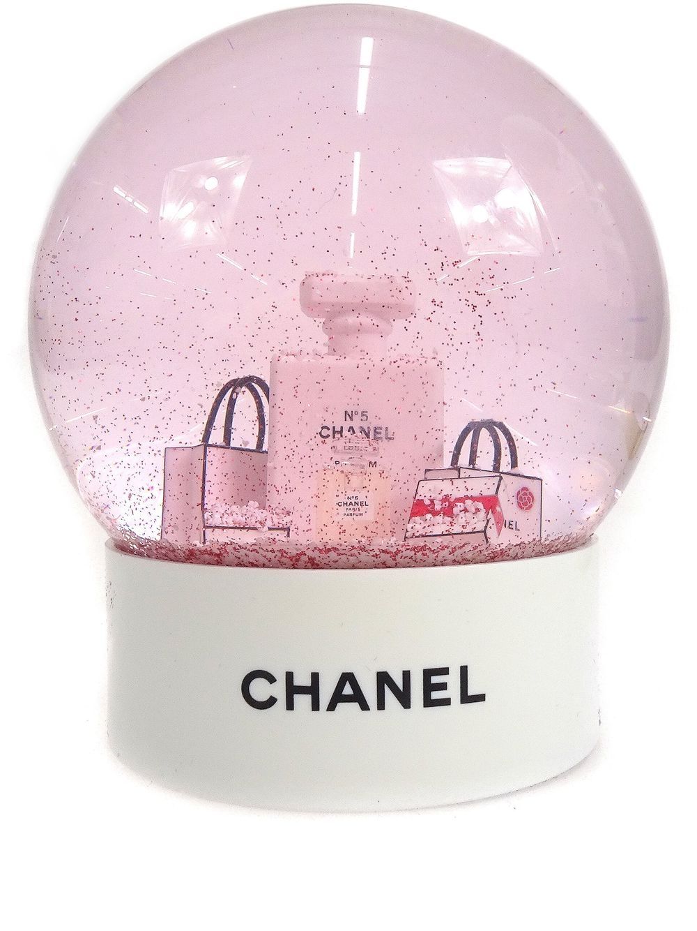 Pre-owned Chanel 1990-2000  Snow Dome In Pink, White