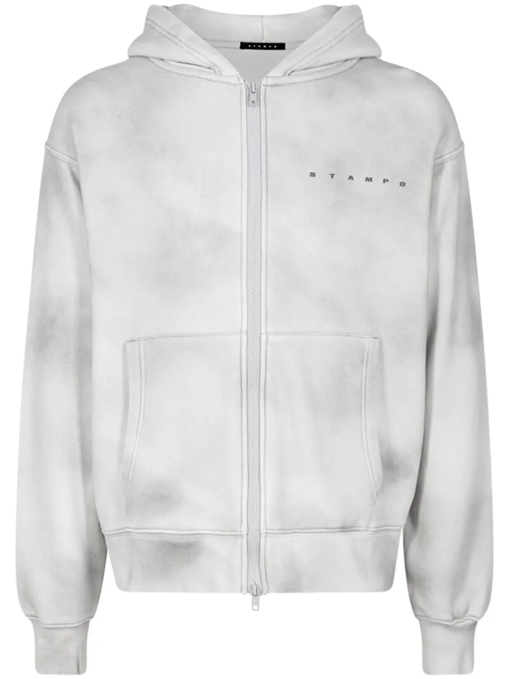 

Stampd hoodie Cloud con cierre - Gris