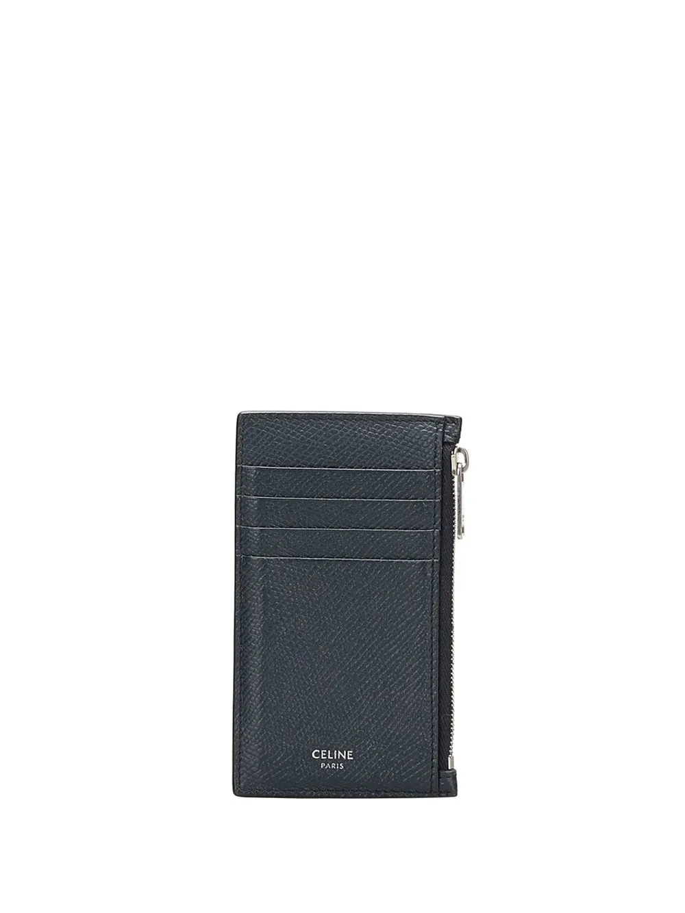 

Céline Pre-Owned pre-owned logo stamp zipped cardholder - Blue