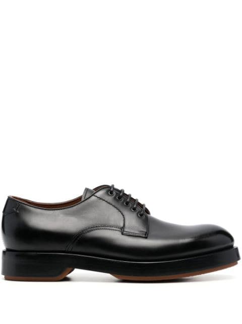 Zegna polished-leather Derby shoes