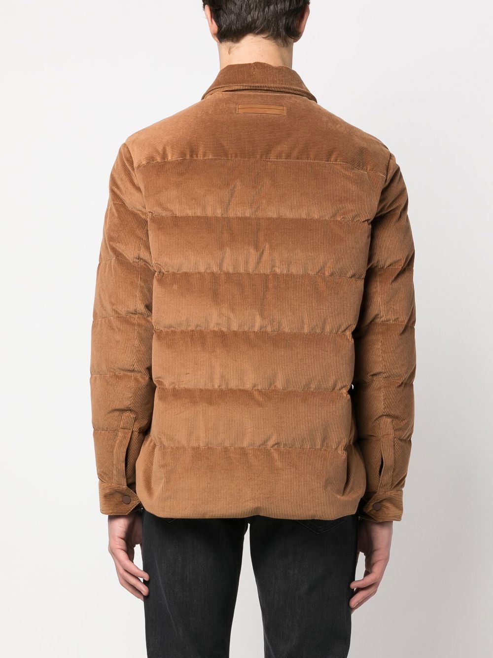 ZEGNA SHIRT STYLE PUFFER JACKET 