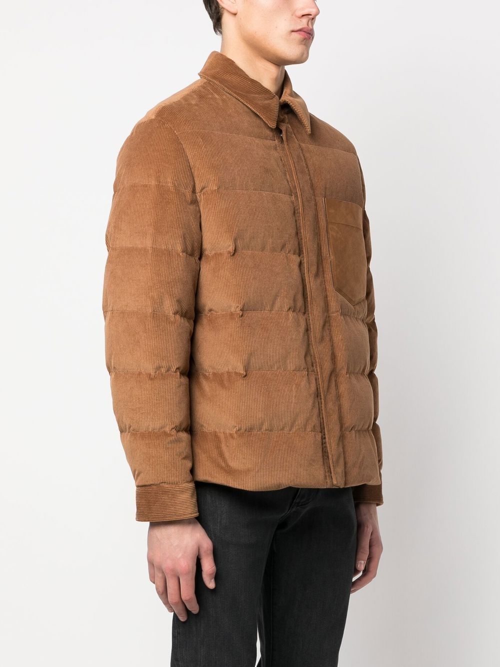 ZEGNA SHIRT STYLE PUFFER JACKET 