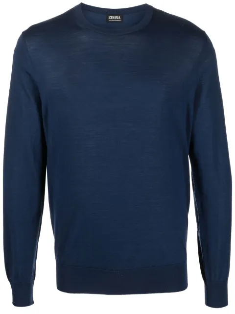 Zegna fine-knit wool jumper 