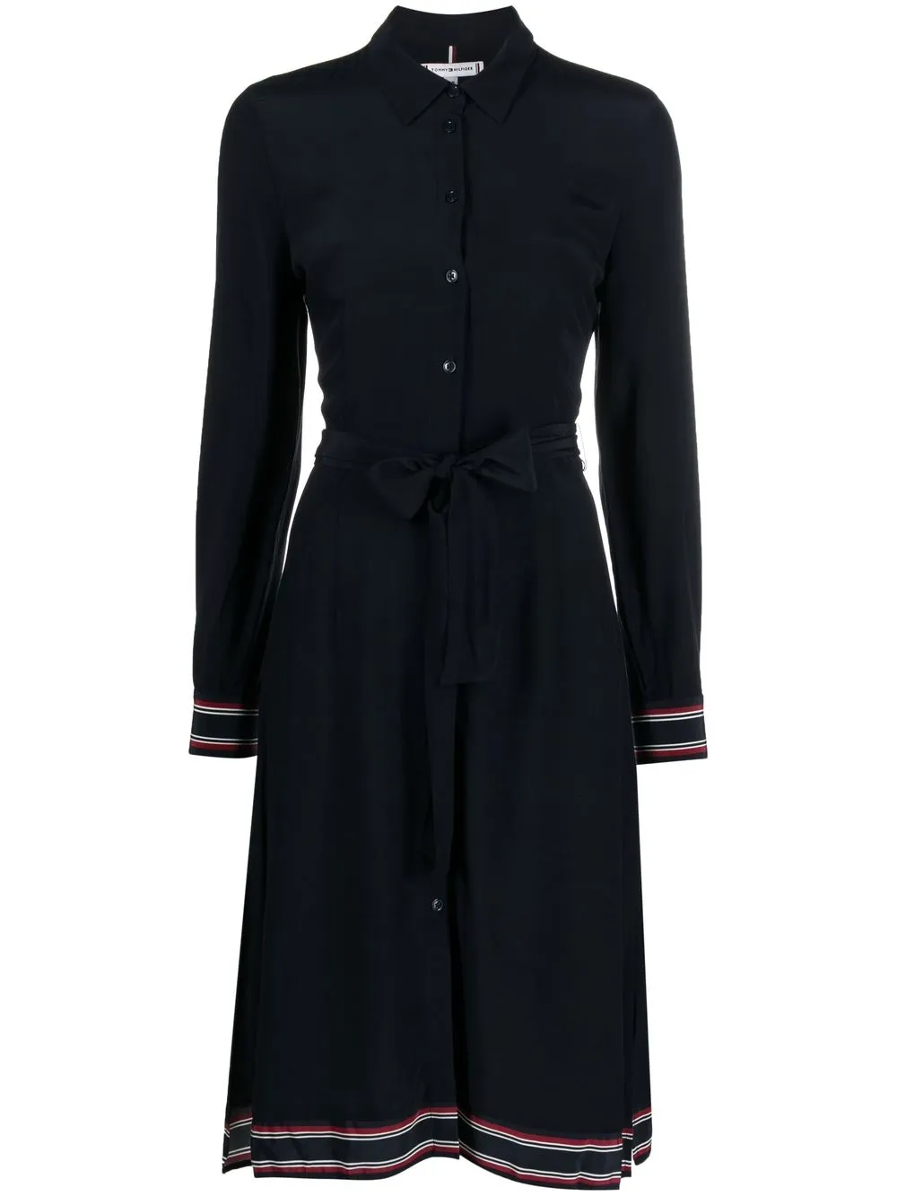 Tommy hilfiger black clearance dress with white collar