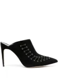Manolo Blahnik Dobre 105mm suede mules - Black