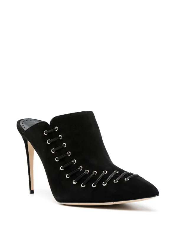 Manolo Blahnik Dobre 105mm スエードミュール | ブラック