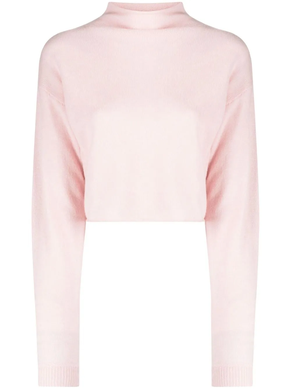 

Reformation cropped cashmere high-neck jumper - Pink