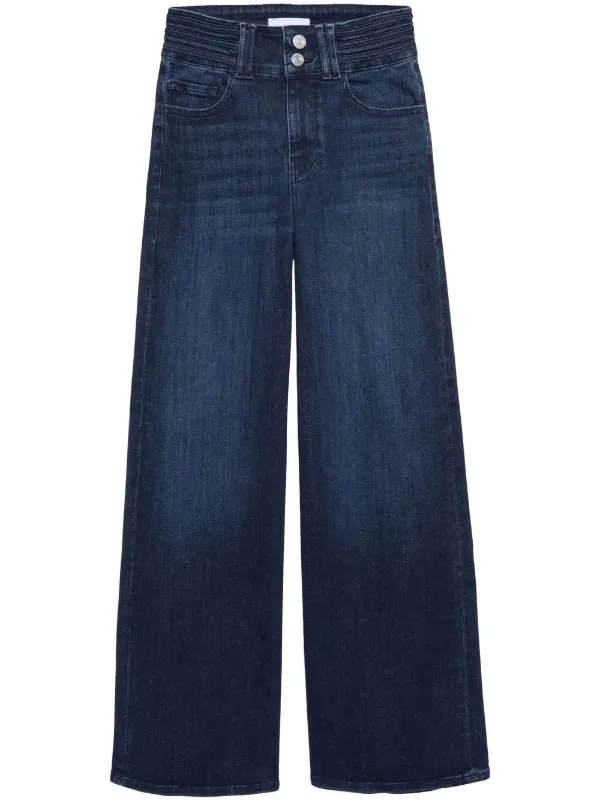 FRAME high-rise wide-leg Jeans Blue FARFETCH IN