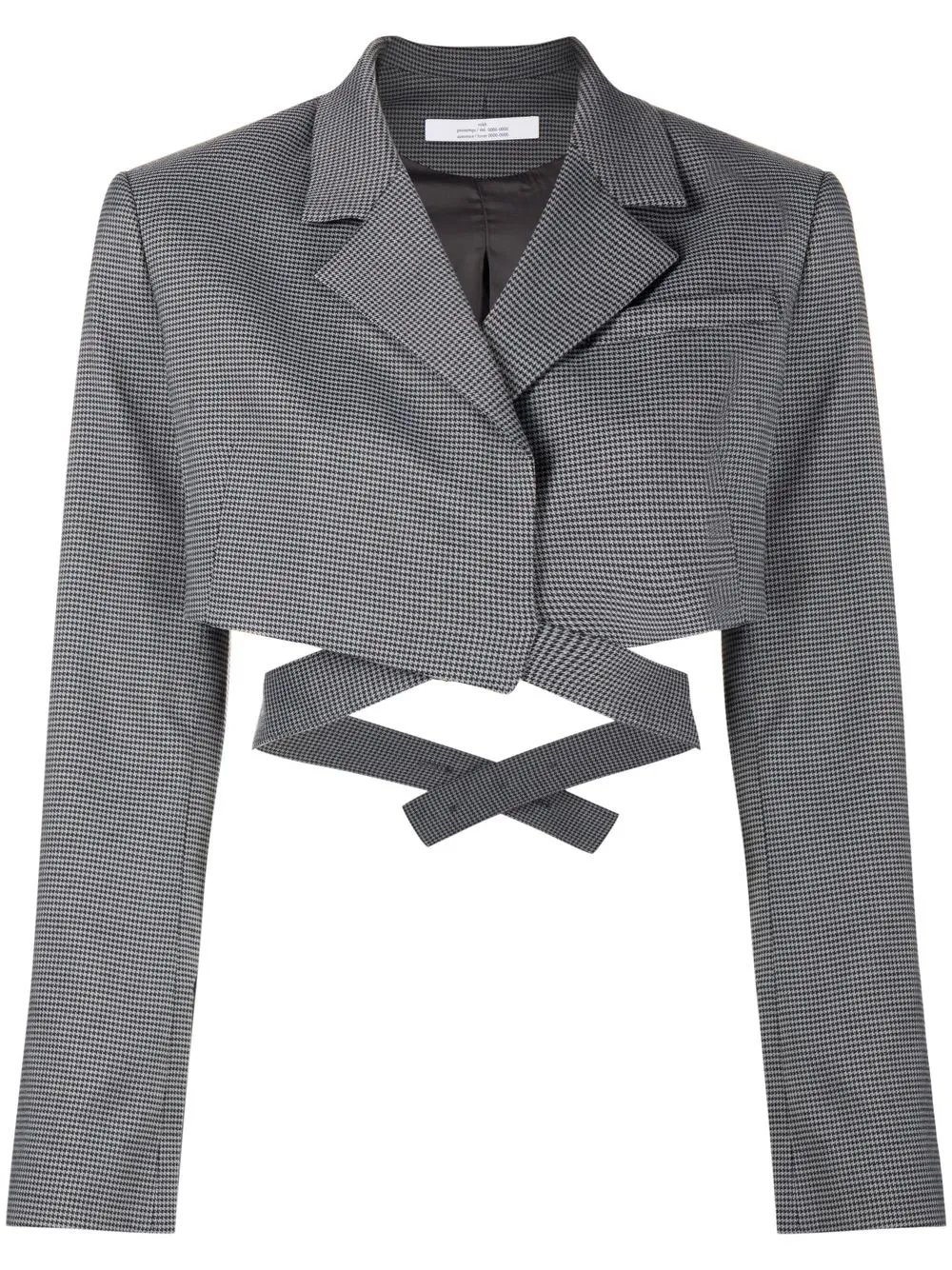 

Rokh cropped wraparound blazer - Grey