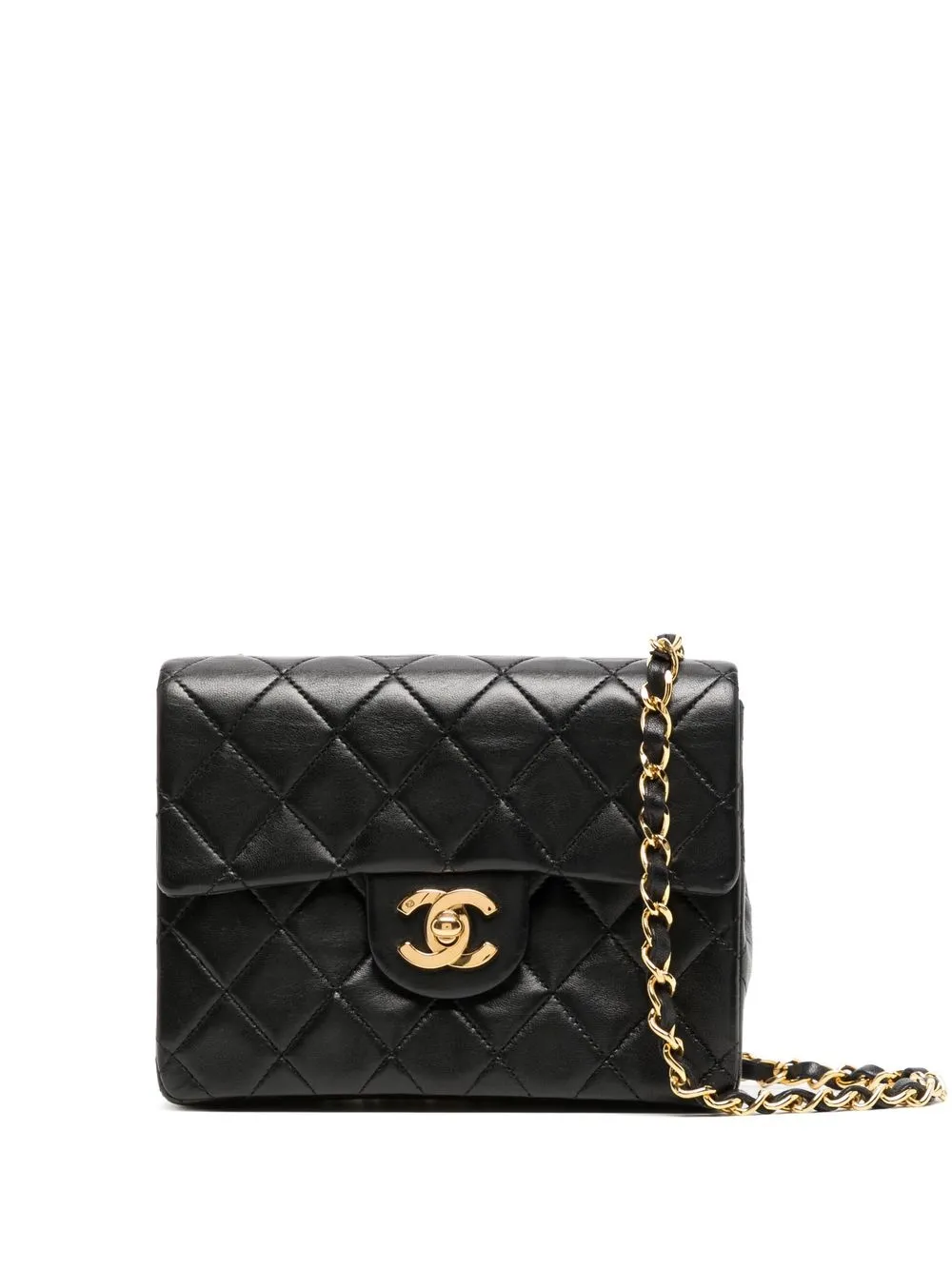 

CHANEL Pre-Owned 1990 mini Classic Flap shoulder bag - Black