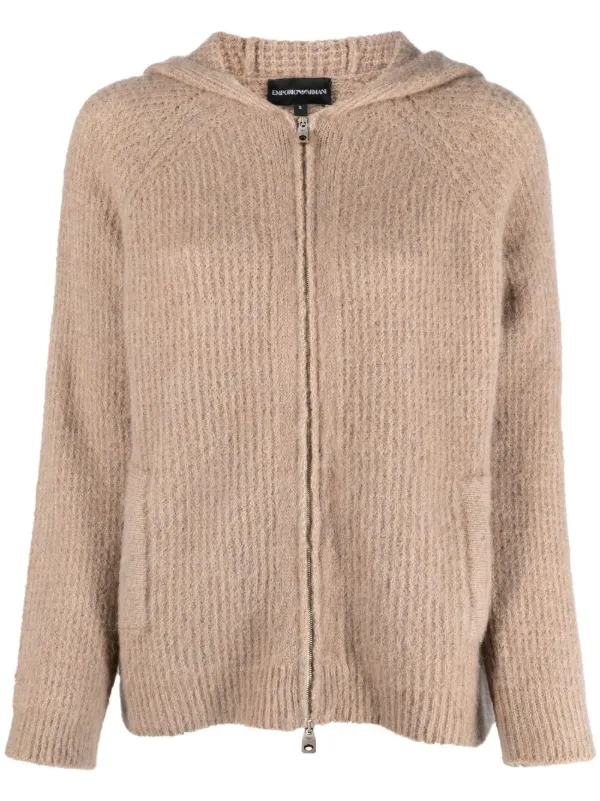 Armani zip cardigan hotsell