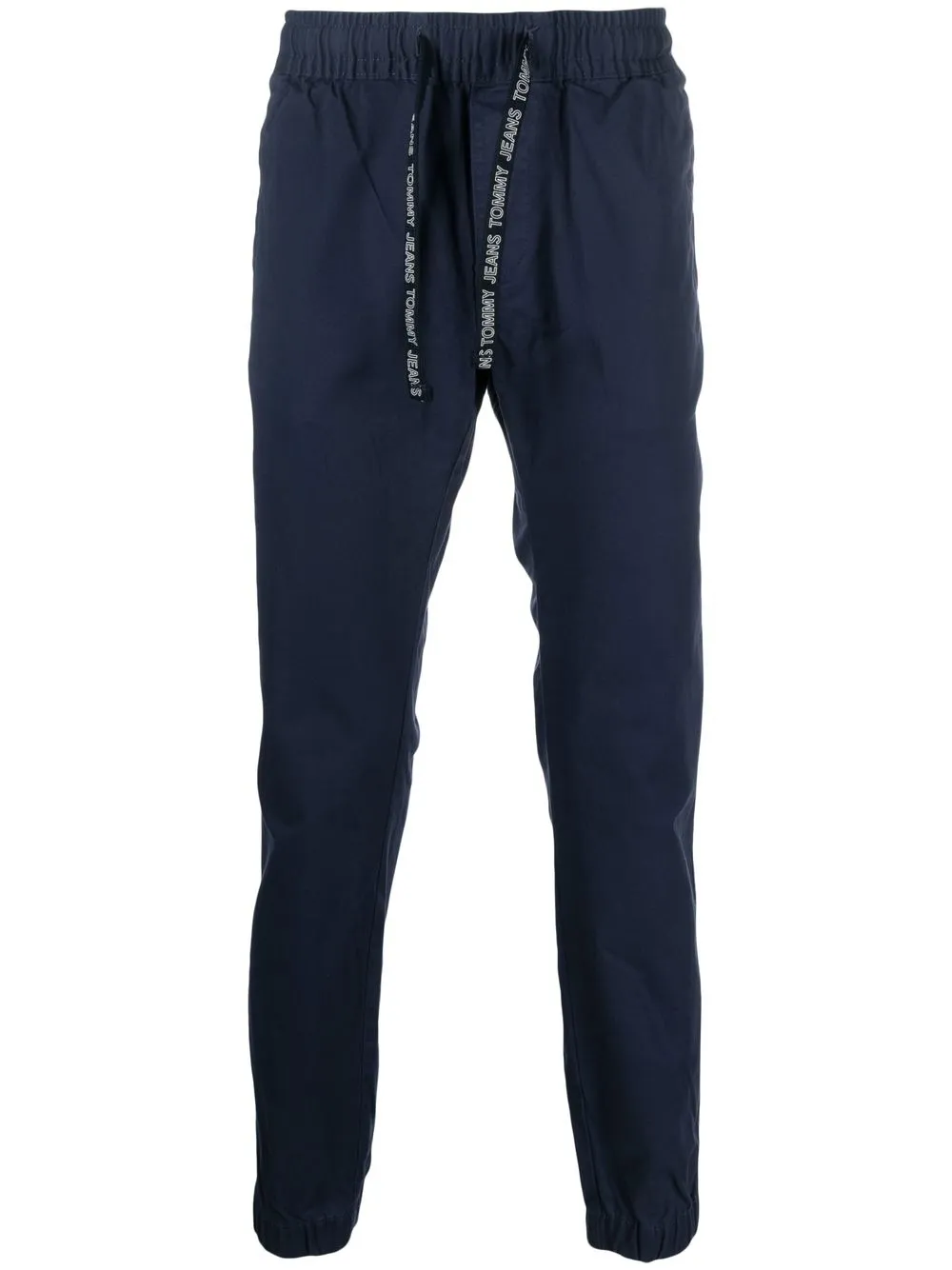 

Tommy Jeans logo-patch drawstring track pants - Blue