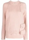 FENDI layered utility pocket jumper - Pink