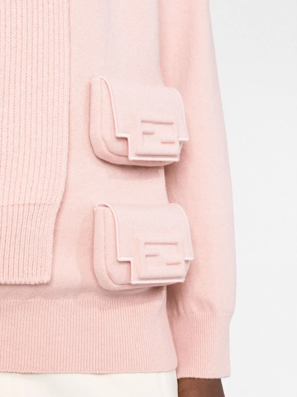 Fendi Utility Pocket Jumper In Pink