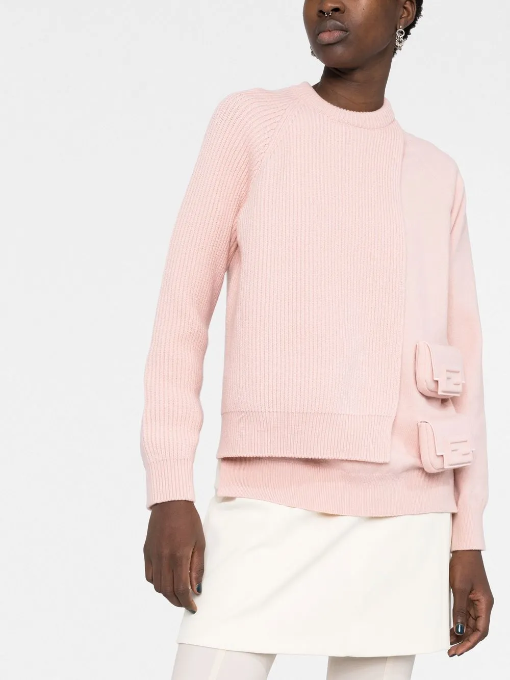Fendi Utility Pocket Jumper In Pink