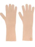 Vince knitted cashmere gloves - Brown