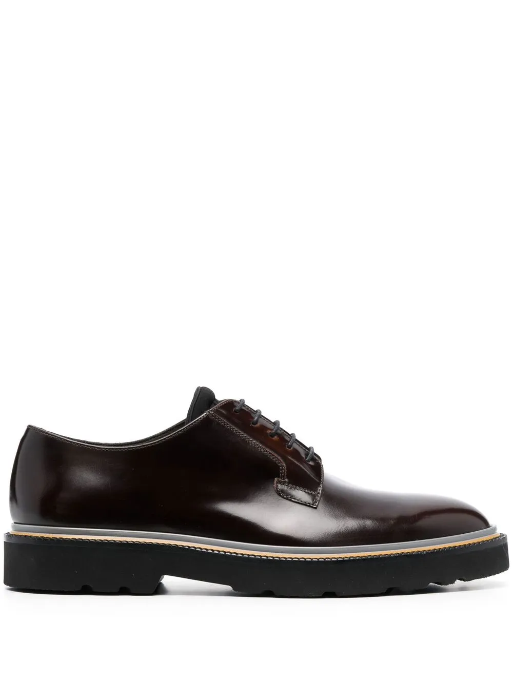 

Paul Smith polished-effect derby shoes - Brown