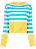 Gucci cropped striped jumper - Yellow