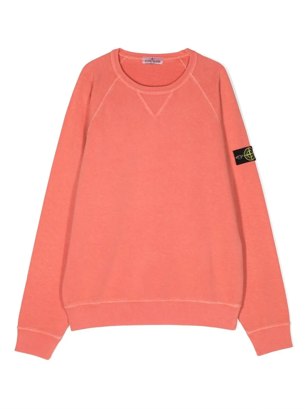 

Stone Island Junior sudadera con parche del logo - Naranja