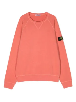 Stone island coral on sale sweatshirt